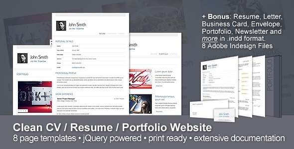 portfolio and cv