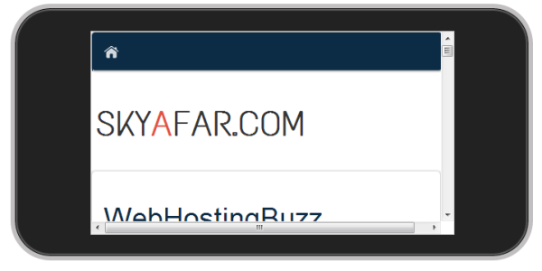 Skyafar.com in an iPhone Skyafar Iphone