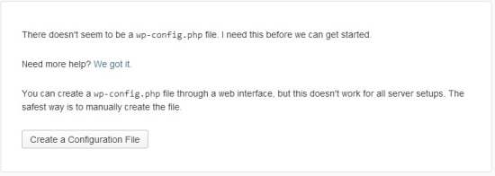 WordPress Installation First Step