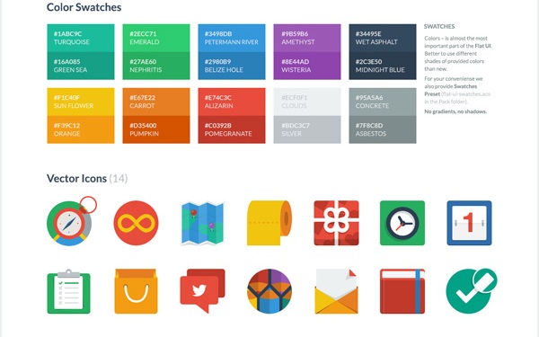 Flat UI Colors and Icons